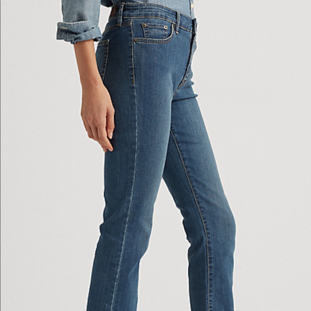 LRL Lauren Jeans Co. Ralph Lauren  | Premier Straight Jeans | Women's Size 8 - Picture 7 of 16